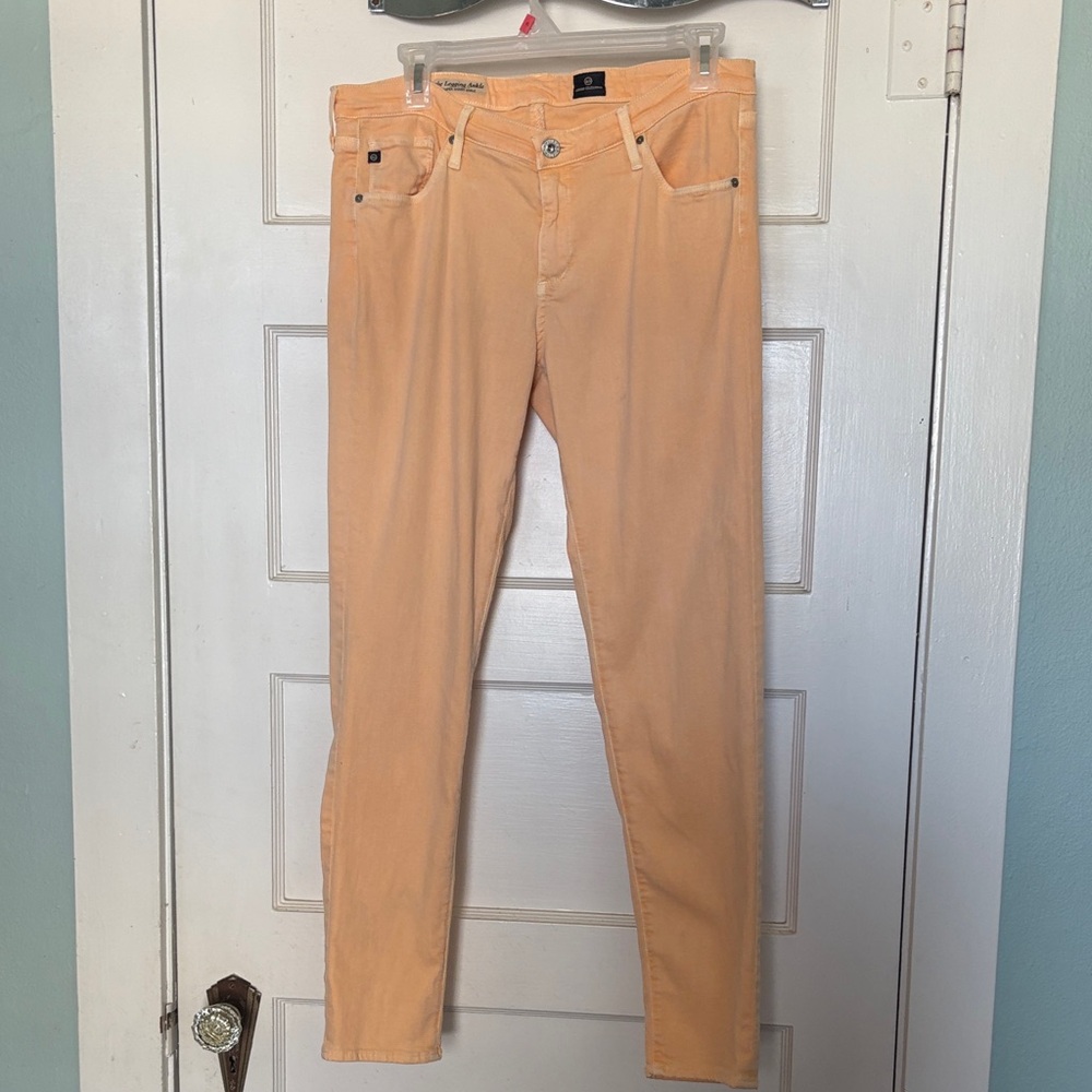AG Adriano Goldschmied Light Orange Skinny Jeans Size 32R